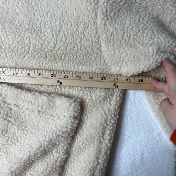 I Am Gia Beige The Pixie Sherpa Slouchy Teddy Jacket Cozy Trendy It Girl sz L - Picture 6 of 11